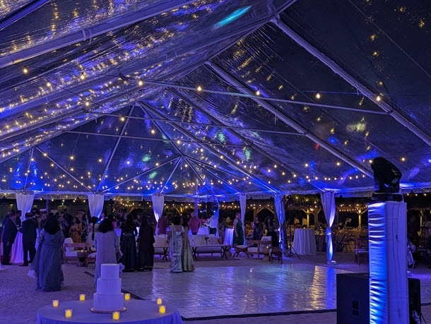Dance under the tent